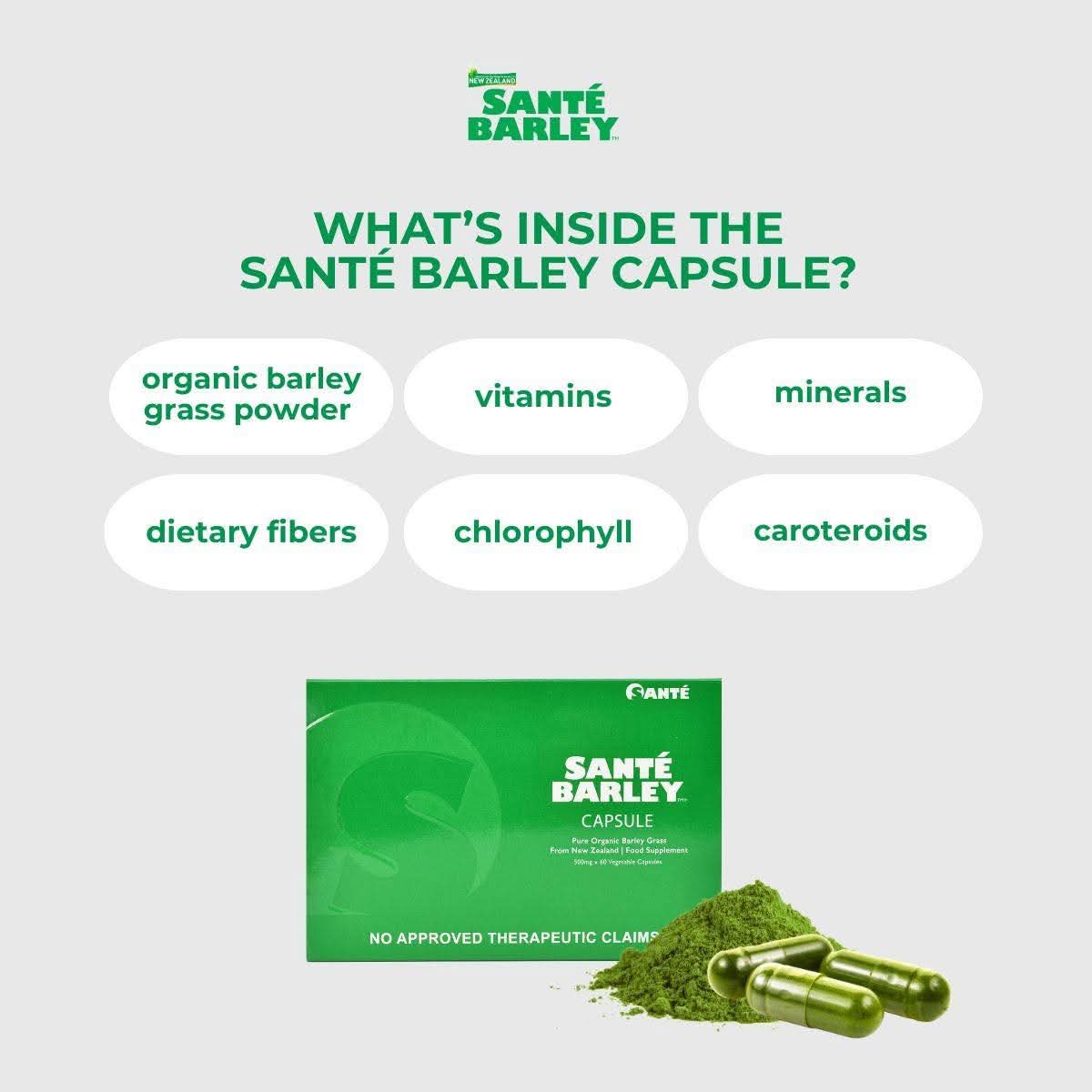 Sante Barley Capsules (500gms x 60 Capsules)