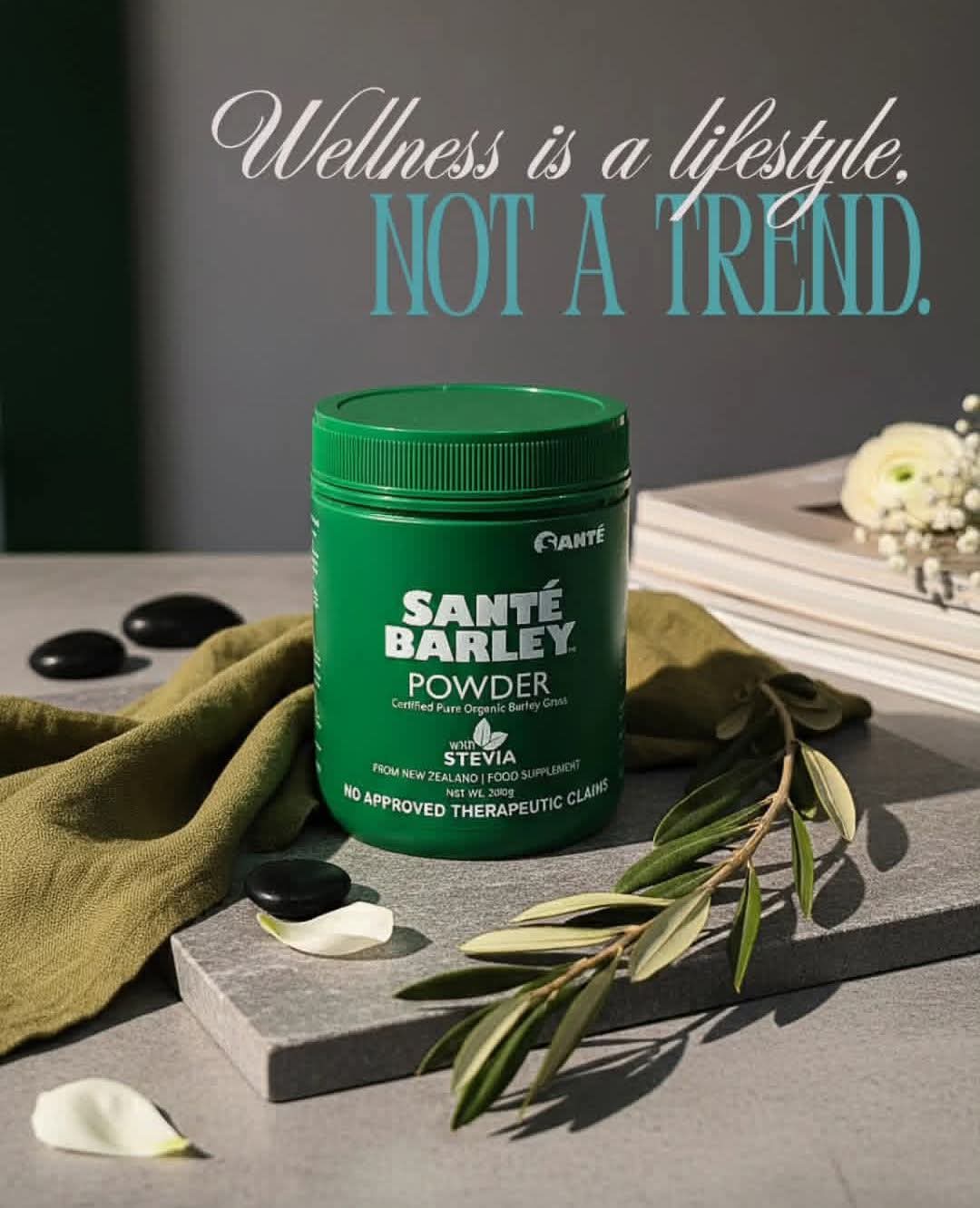 Sante Barley Canister (200g) with Stevia
