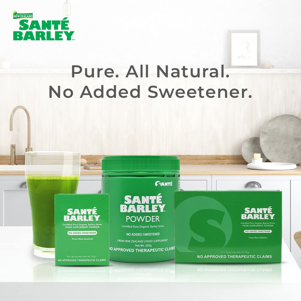 Santé Barley Powder (3g x 30 sachets) No Added Sweetener
