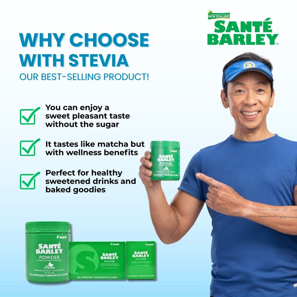 Santé Barley Canister (200g) with Stevia