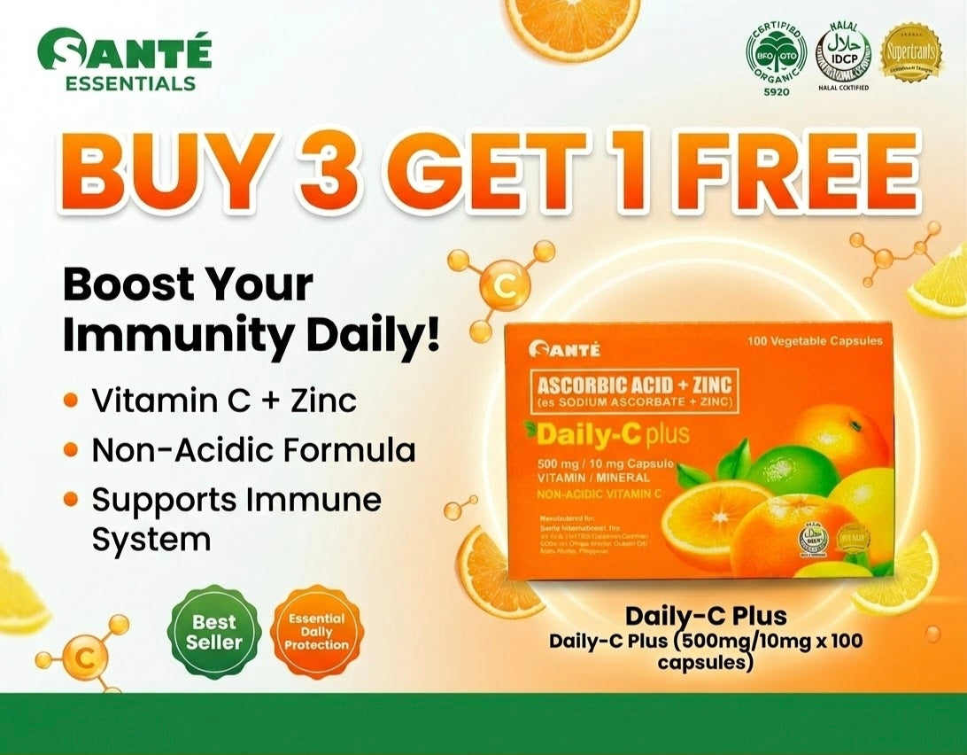 Buy3 Get1 Daily-C Plus (Ascorbic Acid+Zinc)