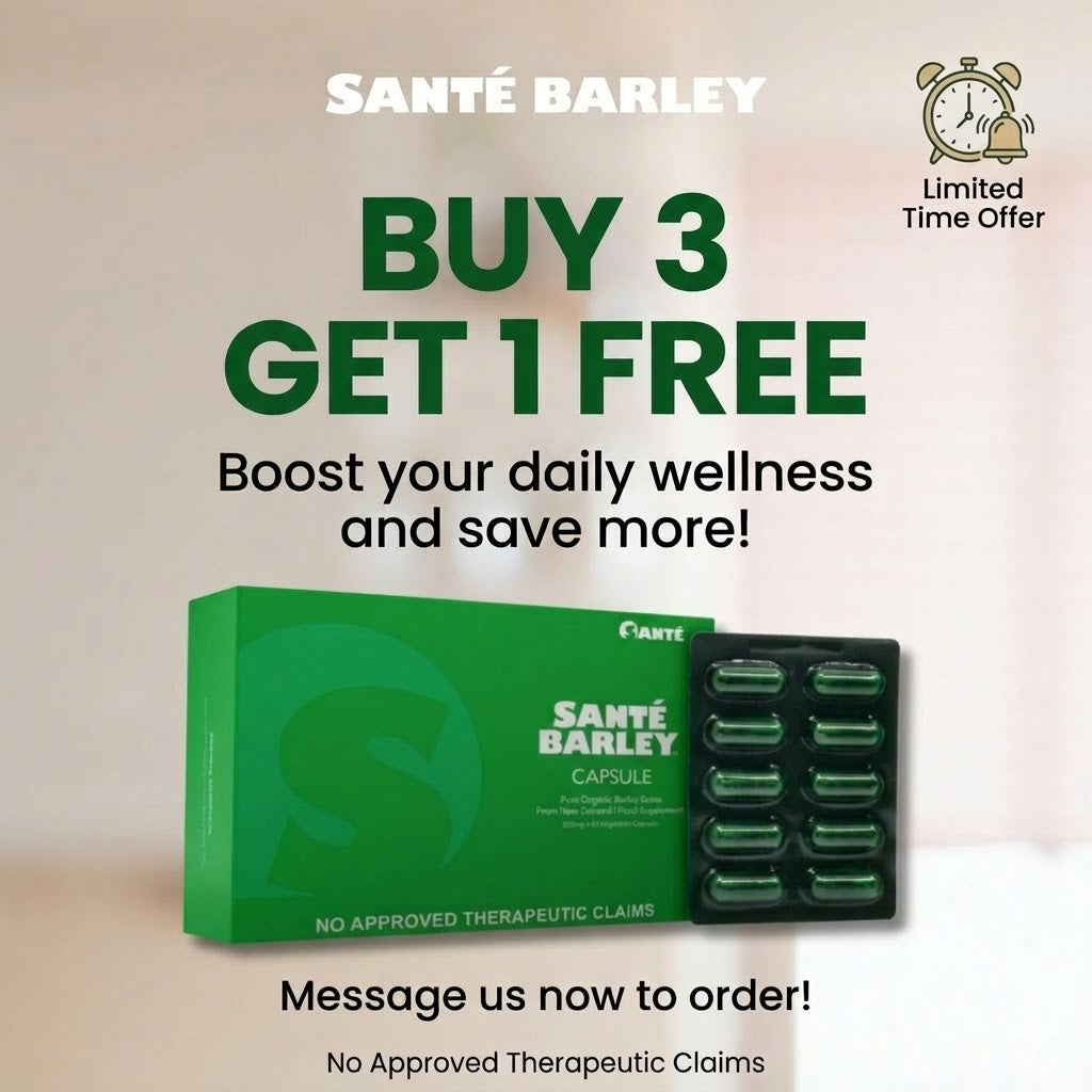Buy3 Get1 Sante Barley Capsules (500gms x 60 Capsules)